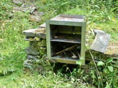 
Cnwc (pronounced 'Genook') Farmstead, the modern barbecue, Nant Carn, Cwmcarn, July 2011